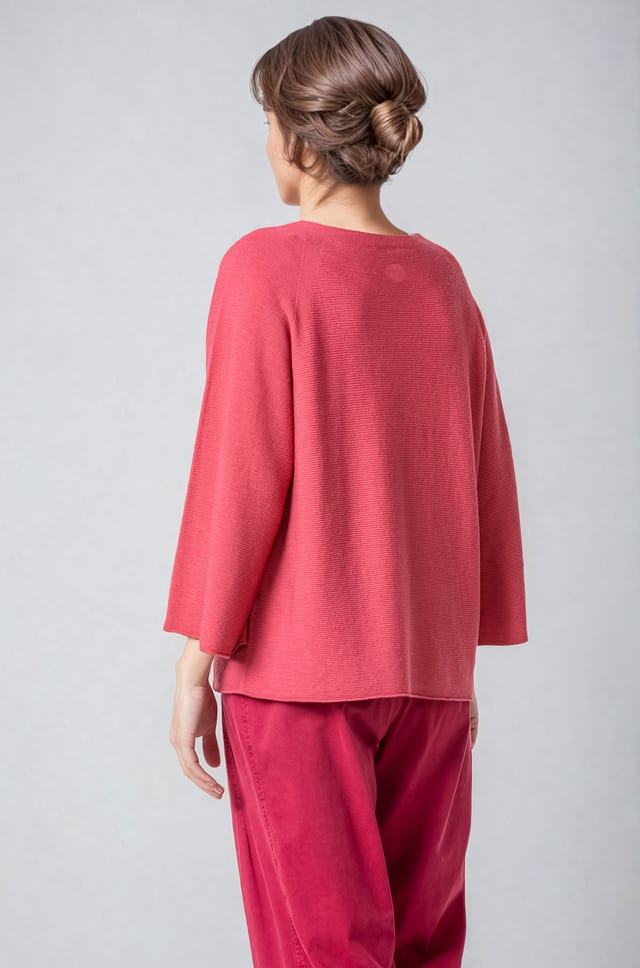 Pullover 431 - Pure merino wool - 340GARNET - 10240713030