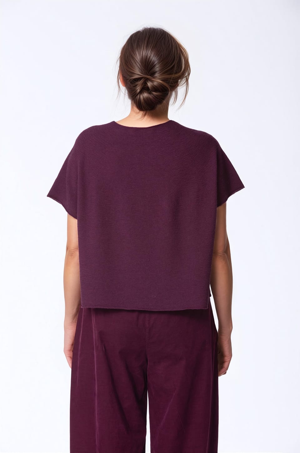 Pullover 432 - Pure merino wool - 370WINE - 10240713031