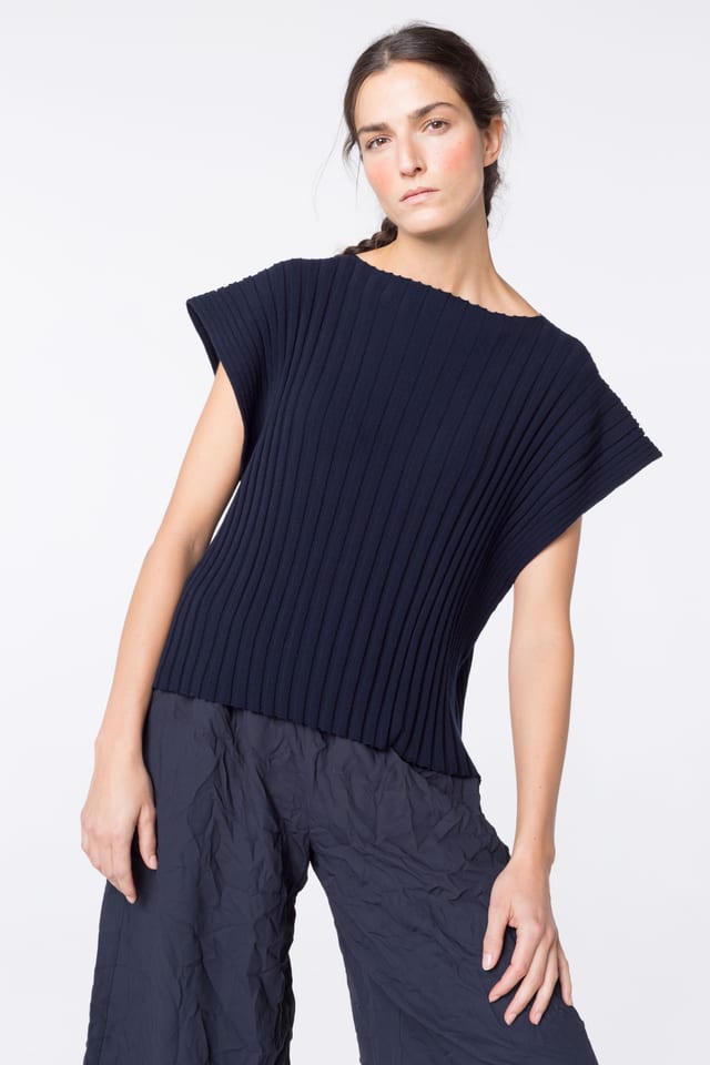 Pullover 434 - ECOVERO™ viscose blend - 490NAVY - 10240713033