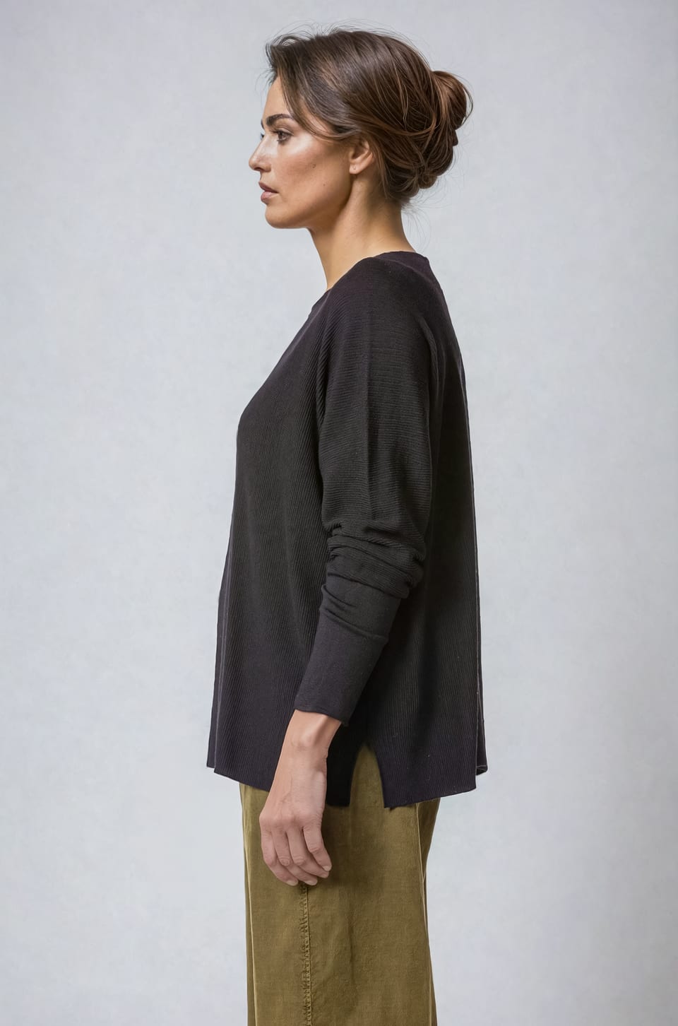 Pullover 435 - Pure merino wool - 990BLACK - 10240713034