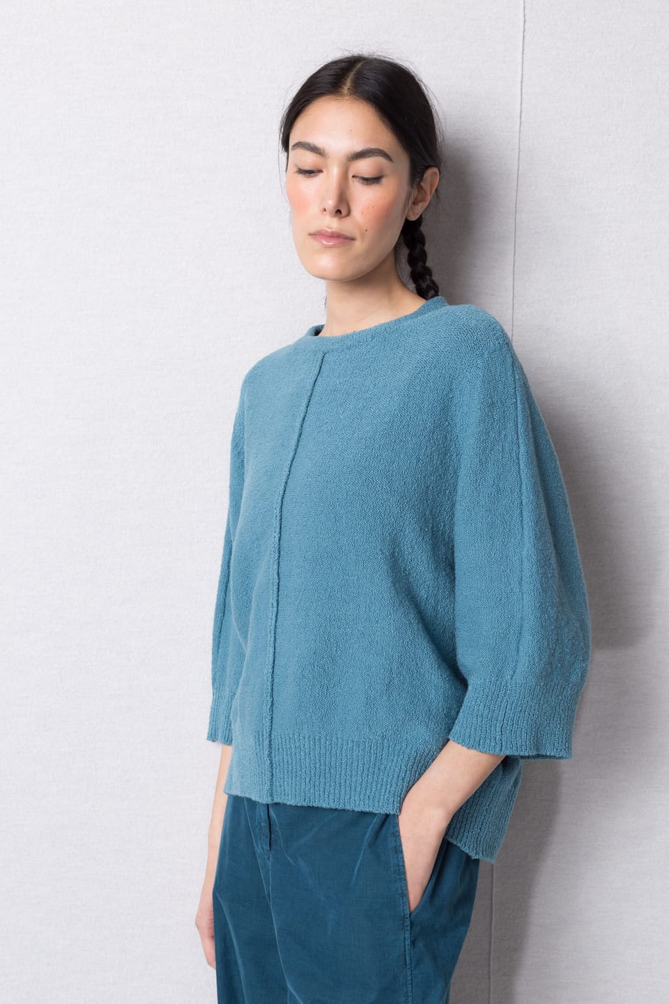 Pullover 436 - Bouclé organic cotton blend - 550STREAM - 10240713035