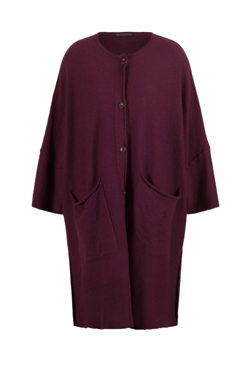 Jacket 410 - Pure merino wool - 370WINE - 10240713037