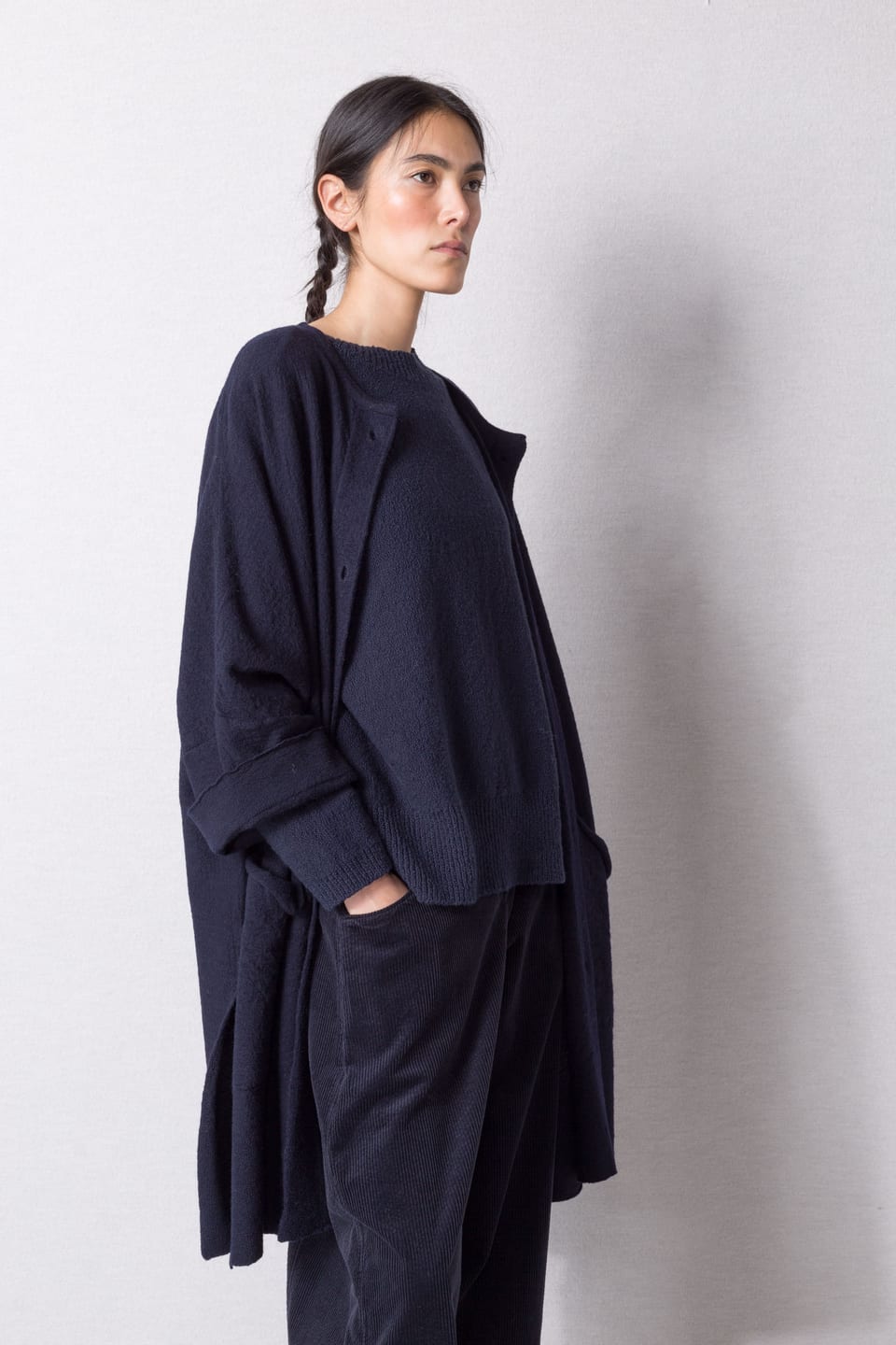 Jacket 410 - Pure merino wool - 490NAVY - 10240713037