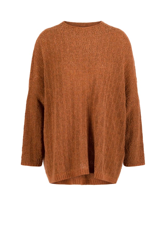 Pullover 437 - Bouclé virgin wool blend - 850SISAL - 10240713038