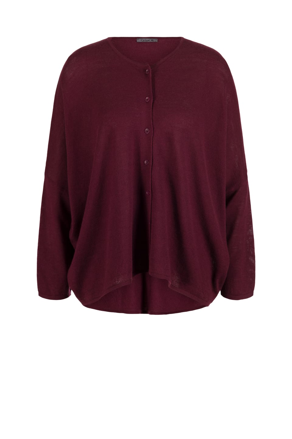Jacket 415 - Pure merino wool - 370WINE - 10240713040