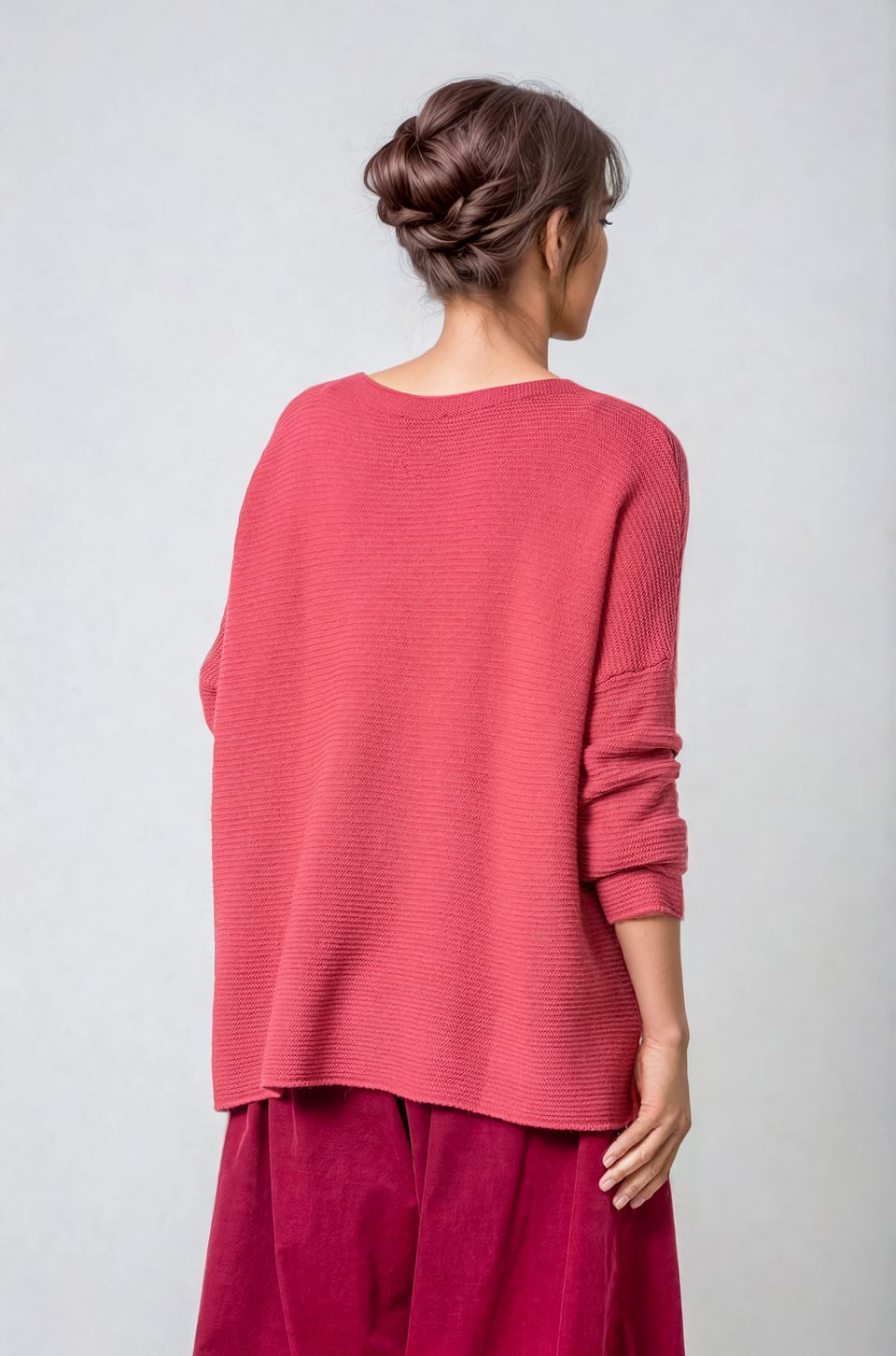 Pullover 447 - Alpaca blend - 340GARNET - 10240713043