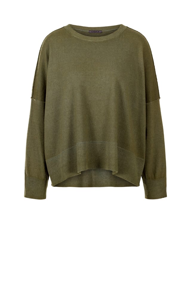 Pullover 448 - Pure merino wool - 770LICHEN - 10240713044