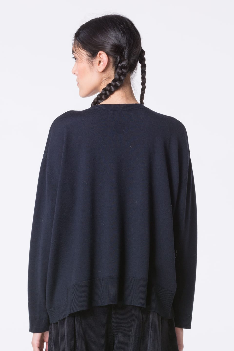Pullover 451 - Pure merino wool - 490NAVY - 10240713048