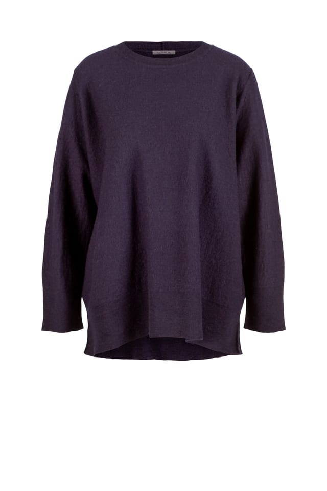 Pullover 453 - Pure merino wool - 490NAVY - 10240713050