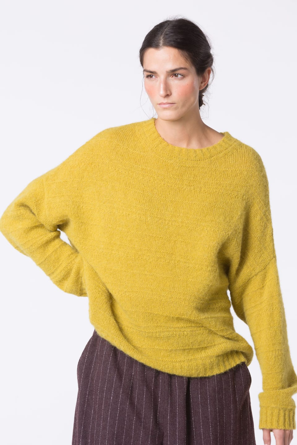 Pullover 455 - Alpaca virgin wool blend - 740BRASS - 10240713052