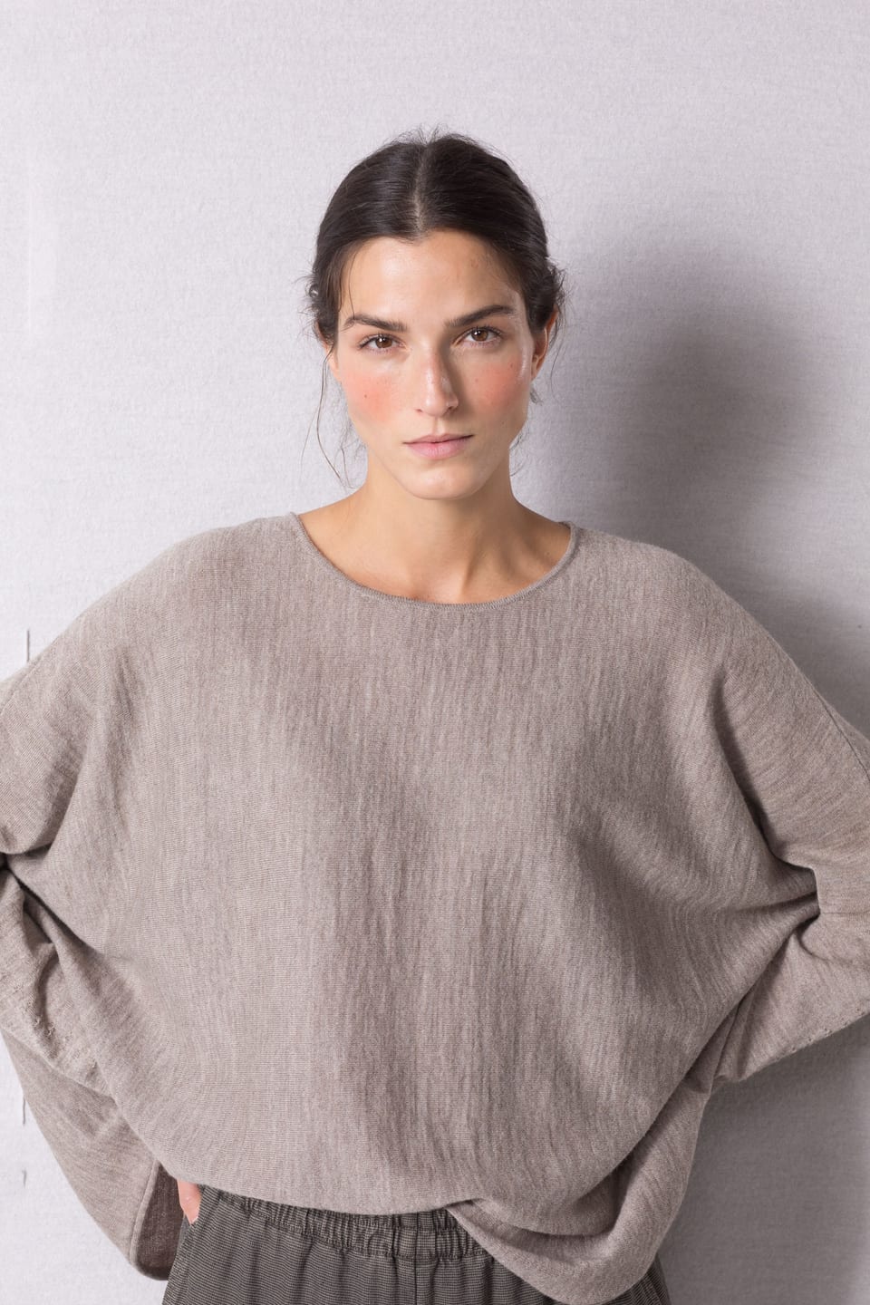 Pullover 457 - Pure alpaca - 840GREIGE - 10240713053