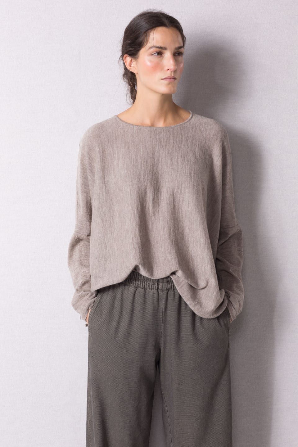 Pullover 457 - Pure alpaca - 840GREIGE - 10240713053