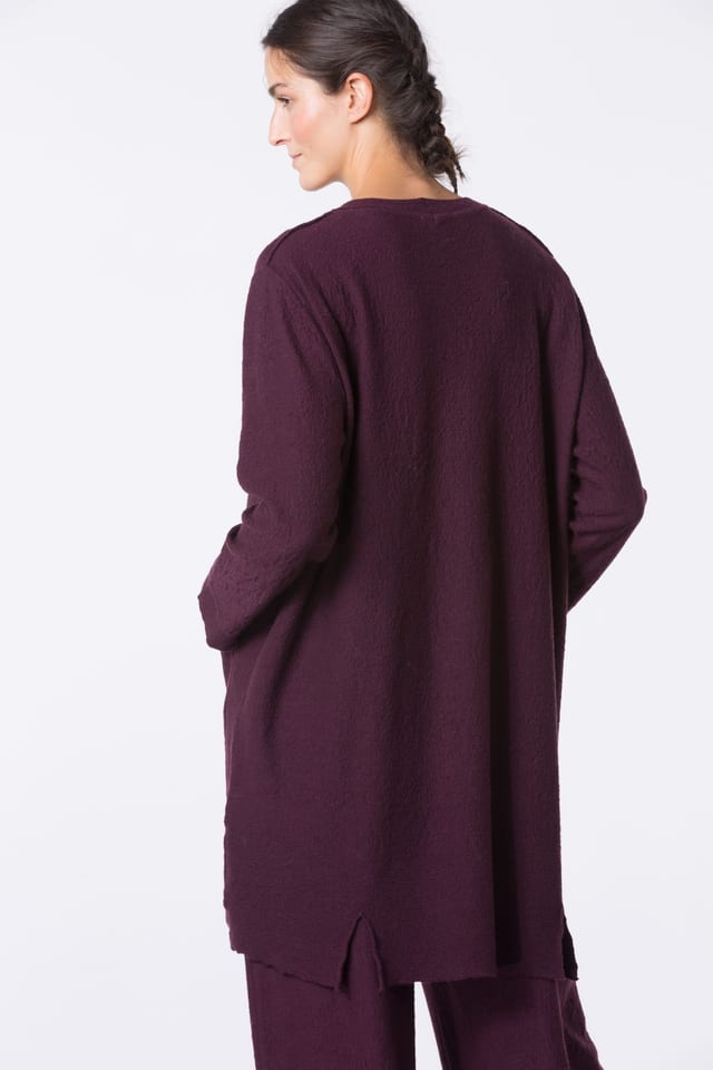 Pullover 461 - Pure merino wool - 370WINE - 10240713057