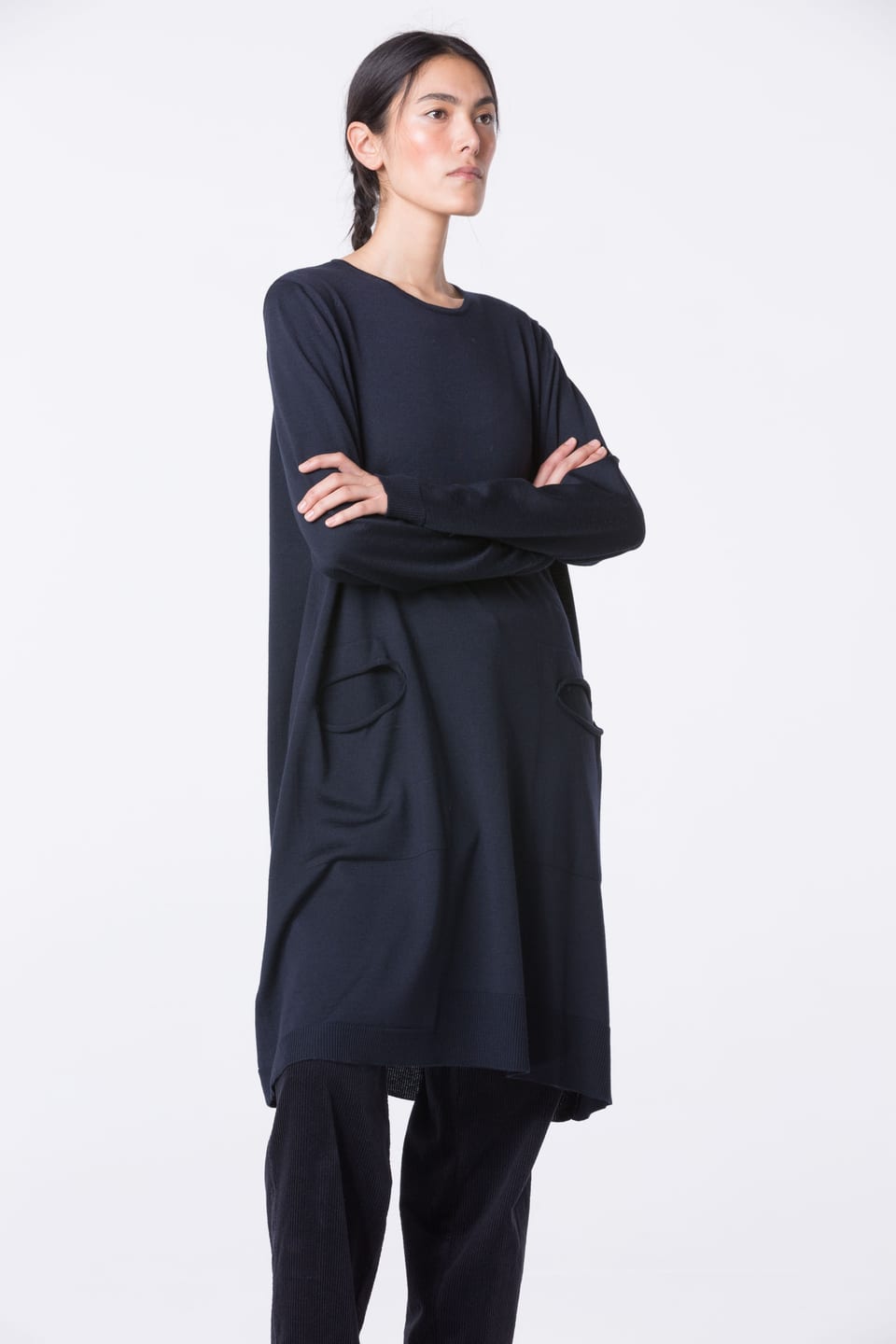 Pullover 462 - Pure merino wool - 490NAVY - 10240713058