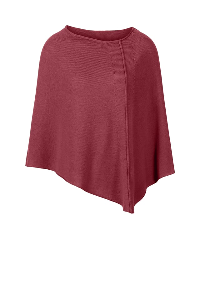 Poncho 401 - Alpakamischung - 340GARNET - 10240714027