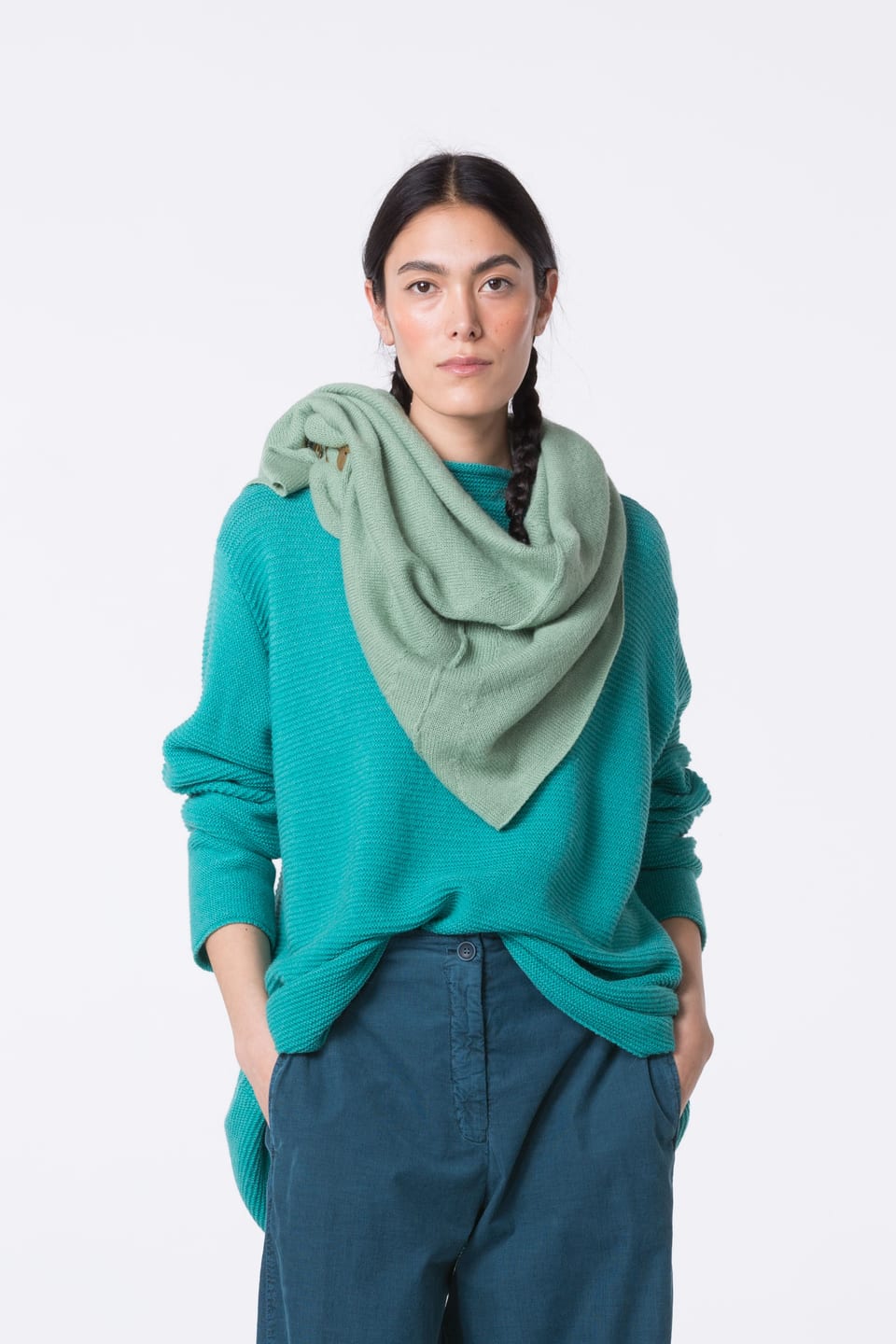 Poncho 401 - Alpaka blend - 630HERBAL - 10240714027
