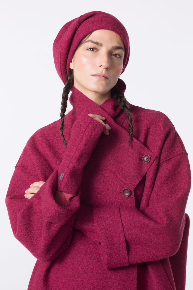Cap 403 - Premium OSKA boiled wool - 340GARNET - 10240714029