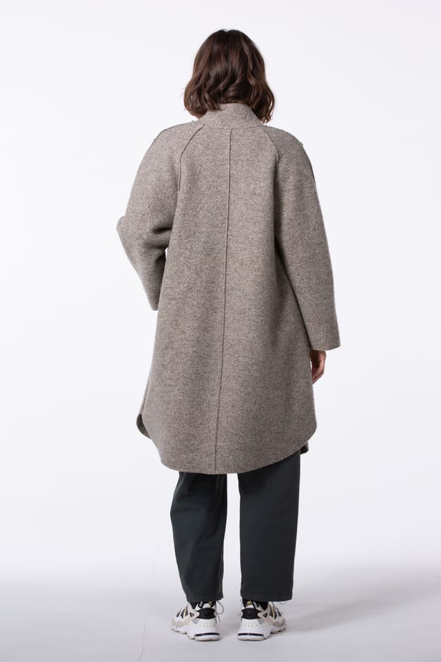 Coat 401 - Mouliné boiled wool - 890PAVEMENT - 60240710001