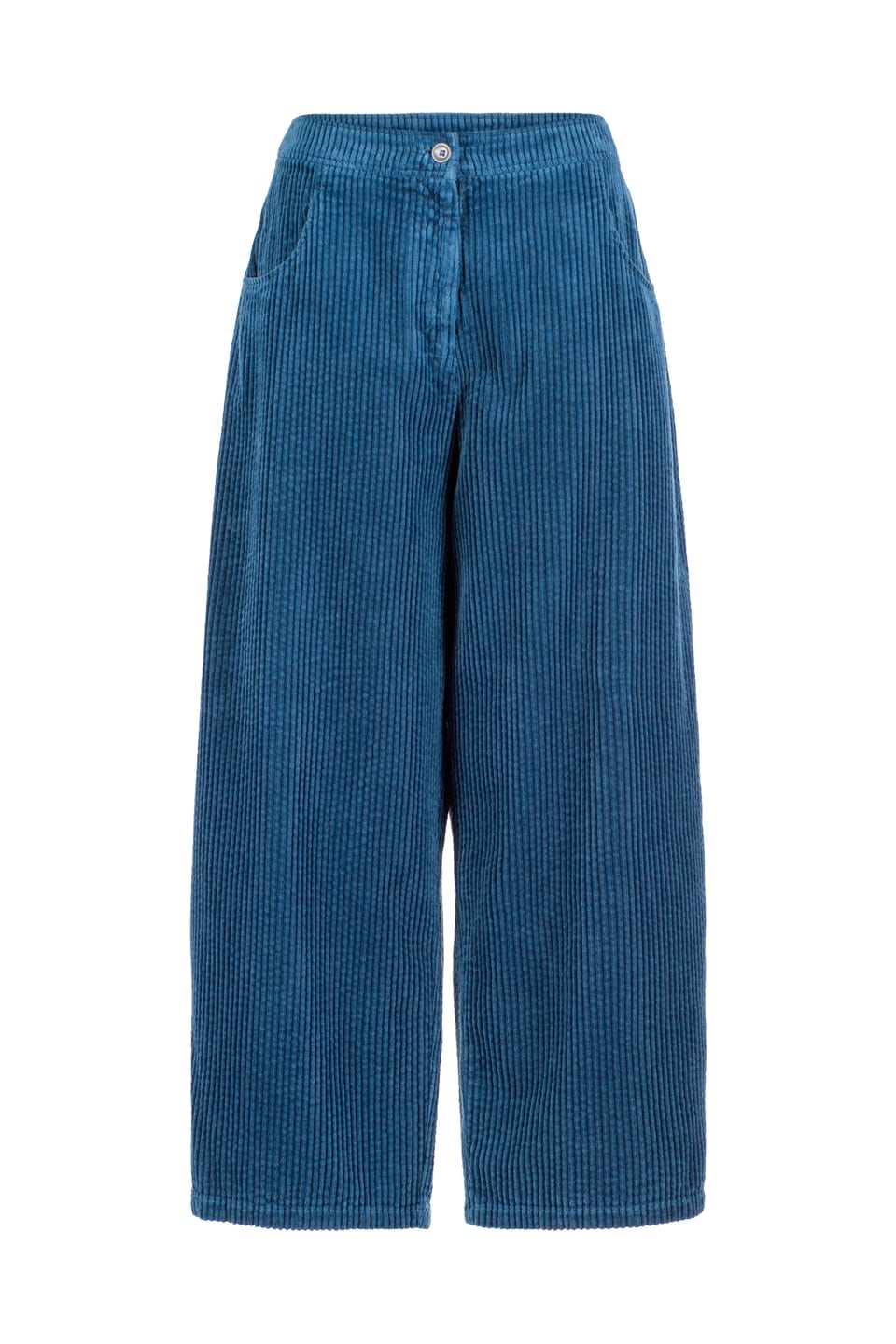 Trousers 402 - Wide-waled cotton corduroy - 562INK - 60240710005