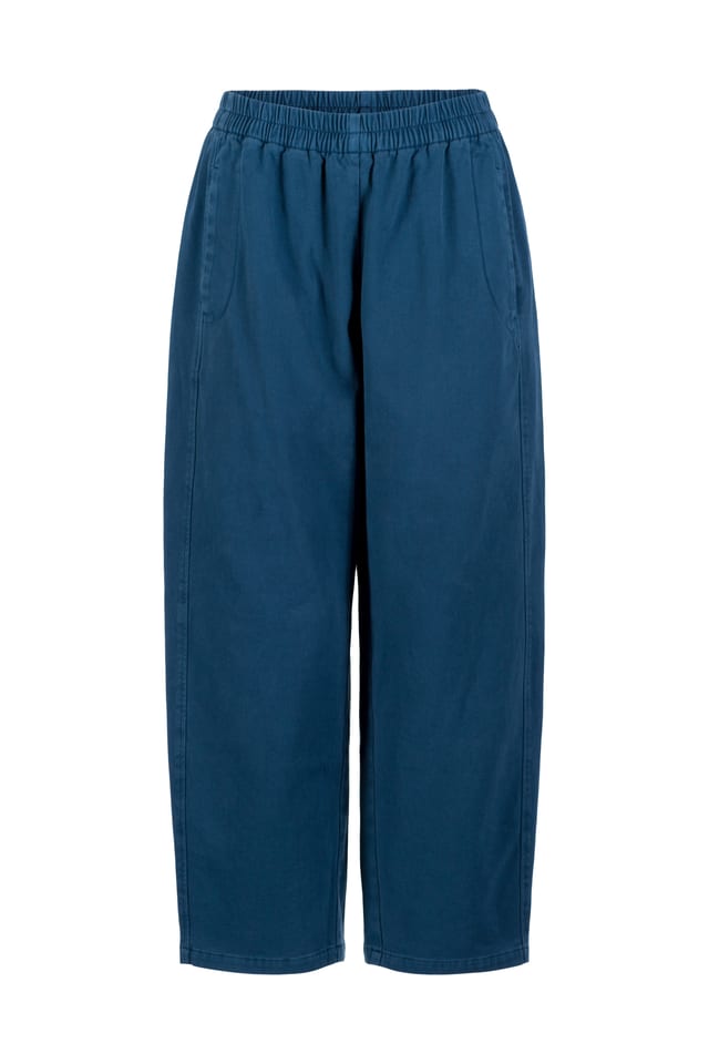 Trousers 403 - Cotton moleskin with stretch - 562INK - 60240710006