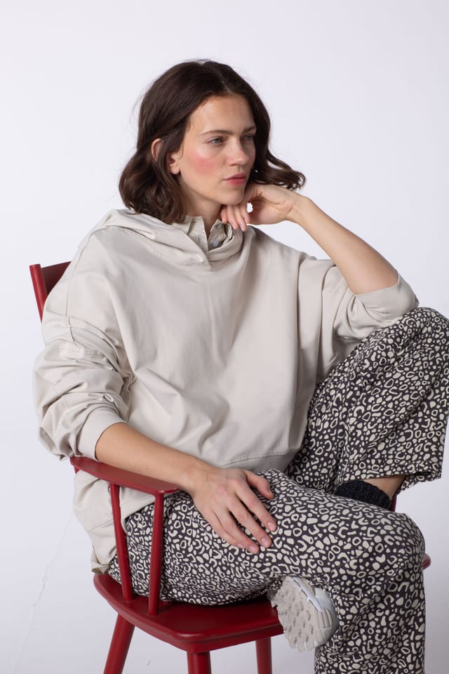 Pullover 418 - Cotton stretch jersey - 120ECRU - 60240710007