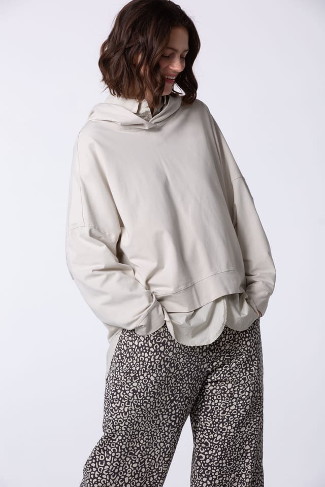 Pullover 418 - Cotton stretch jersey - 120ECRU - 60240710007