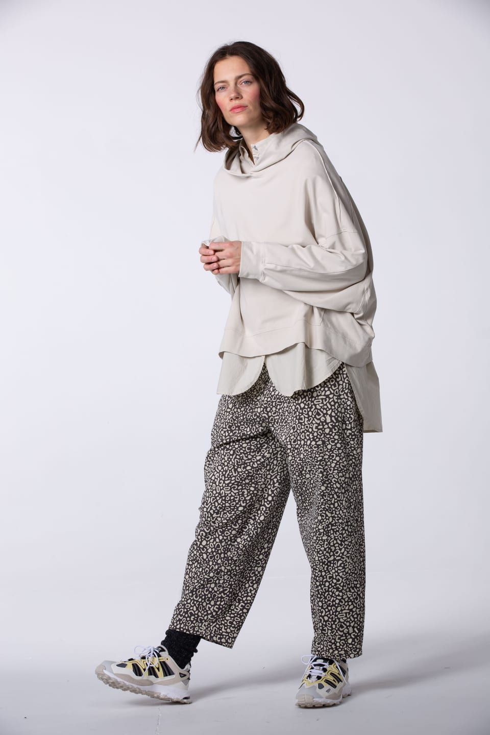 Pullover 418 - Bavlněný strečový dres - 120ECRU - 60240710007