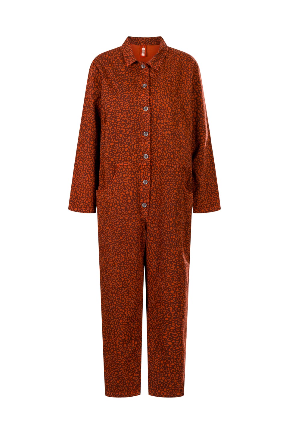 Jumpsuit 404 - Happy-Tiger print" on pure cotton - 252ROOIBOS - 60240710009