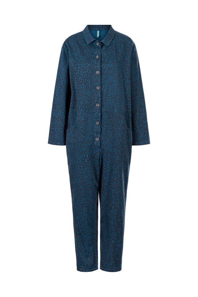 Jumpsuit 404 - Happy-Tiger print" on pure cotton - 560INK - 60240710009