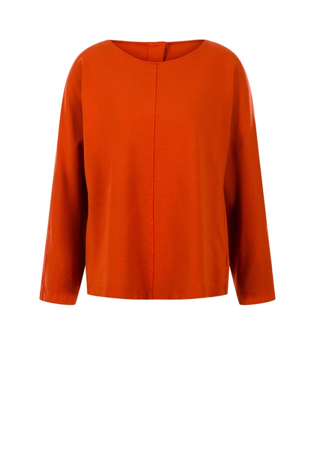 Pullover 423 - Cotton sweat with stretch - 252ROOIBOS - 60240710012