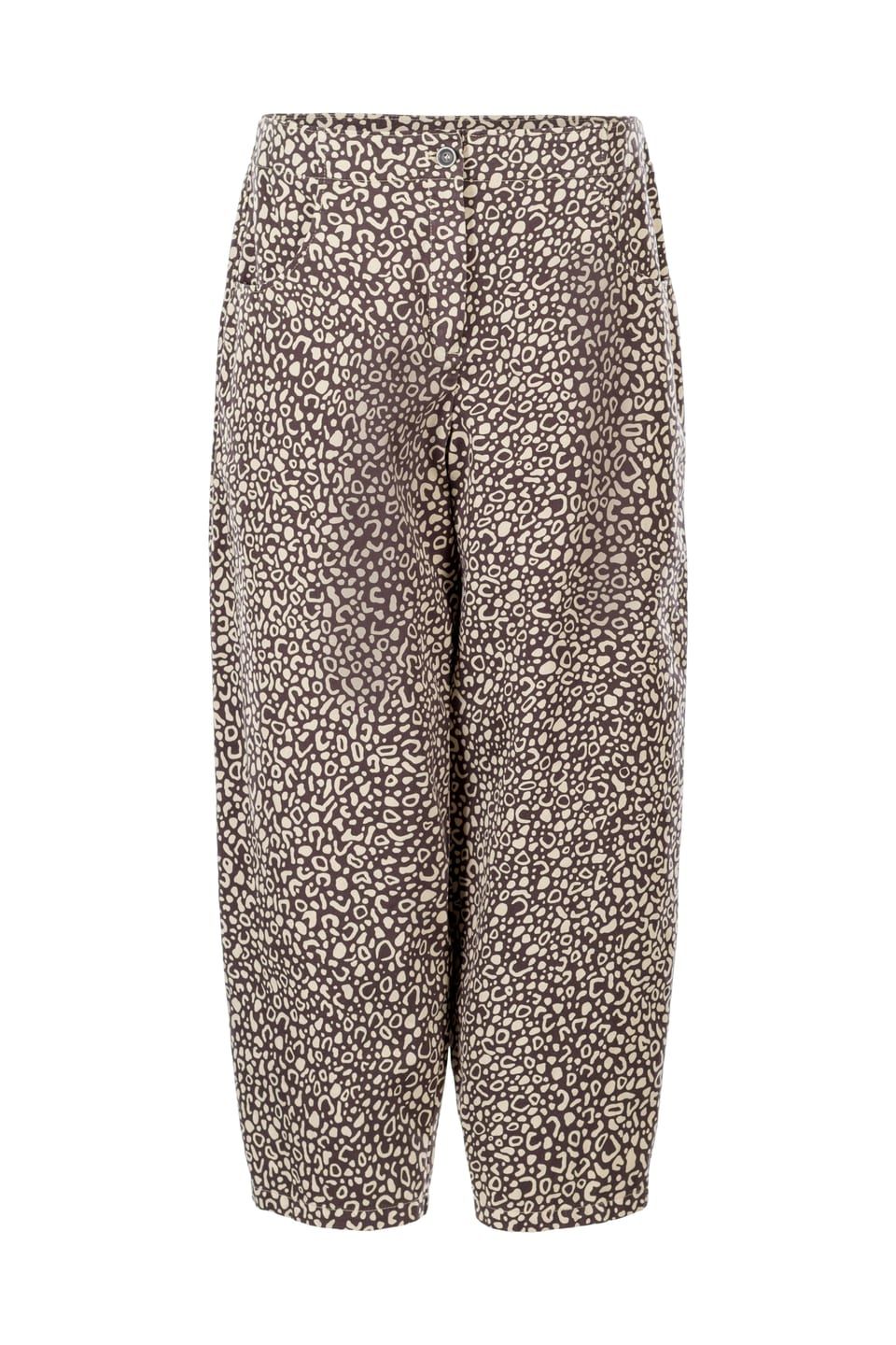 Trousers 405 - Happy-Tiger print" on pure cotton - 120ECRU - 60240710013