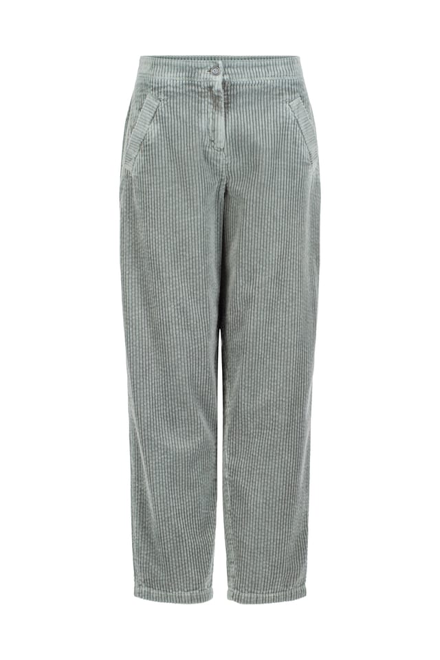 Trousers 406 - Wide-waled cotton corduroy - 532DRIZZLE - 60240710014