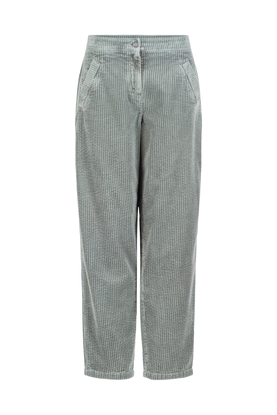 Trousers 406 - Wide-waled cotton corduroy - 532DRIZZLE - 60240710014