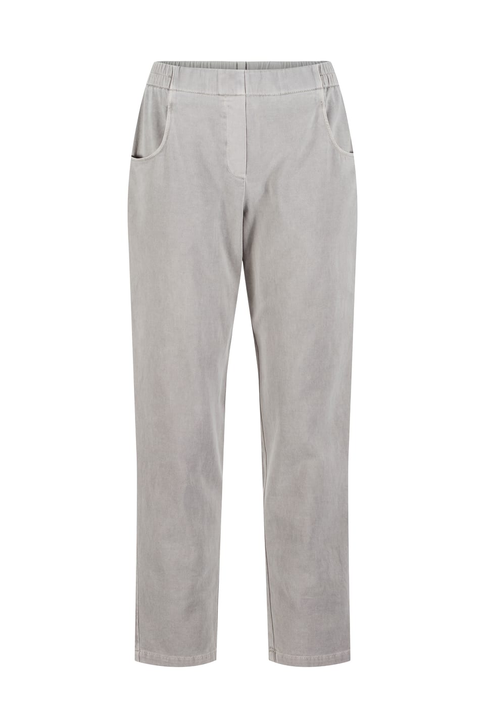 Trousers 408 - Cotton moleskin with stretch - 122ECRU - 60240710016