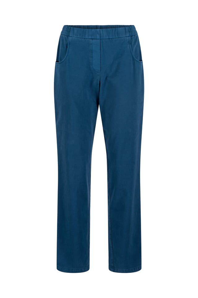 Trousers 408 - Cotton moleskin with stretch - 562INK - 60240710016