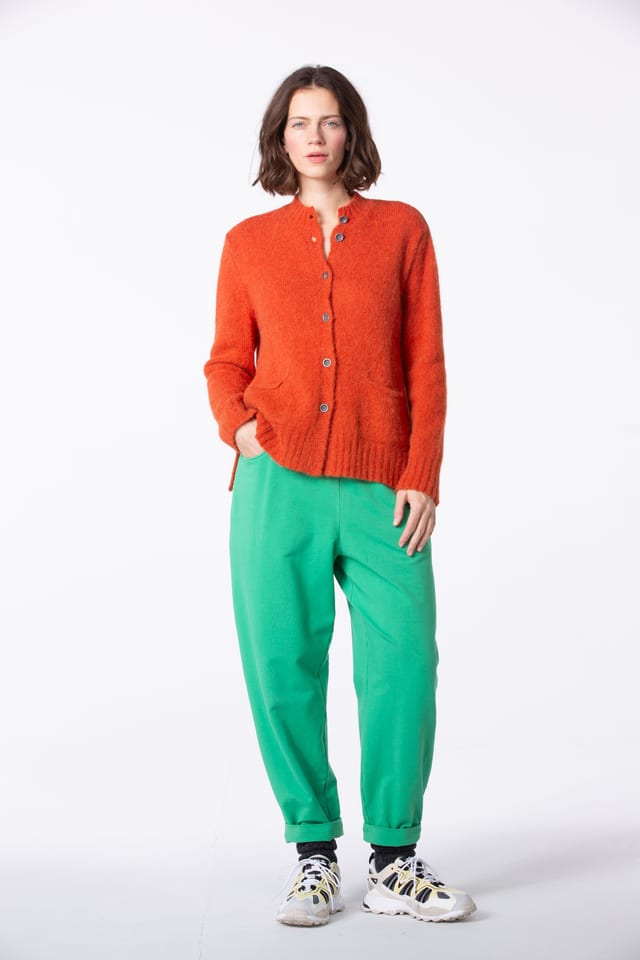 Trousers 409 - Cotton sweat with stretch - 640PLANTS - 60240710017