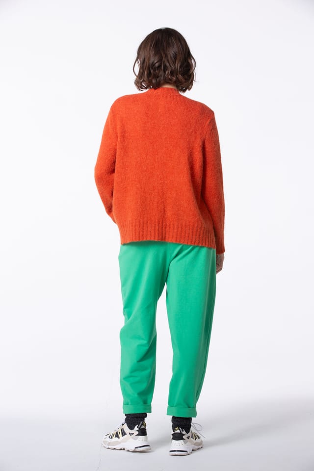 Trousers 409 - Cotton sweat with stretch - 640PLANTS - 60240710017
