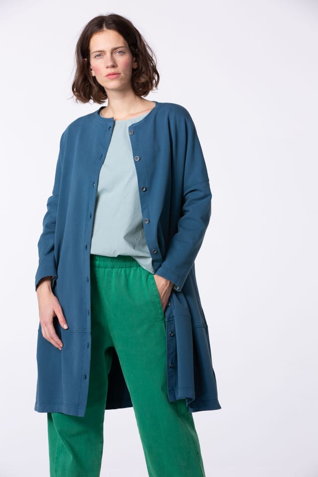 Dress 402 - Cotton sweat with stretch - 560INK - 60240710019