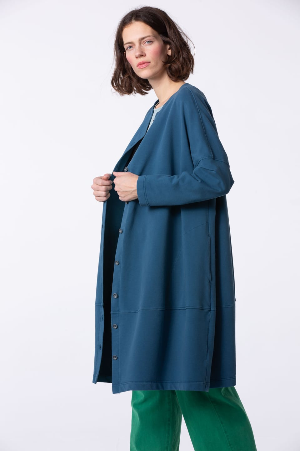 Dress 402 - Cotton sweat with stretch - 560INK - 60240710019