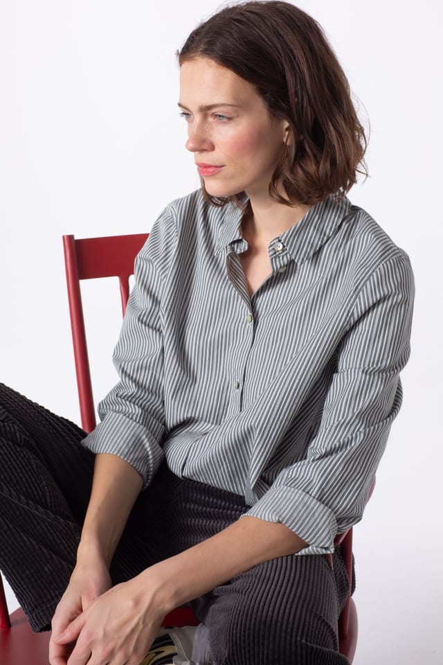 Blouse 403 - Pure cotton - 590JUNIPER - 60240710020