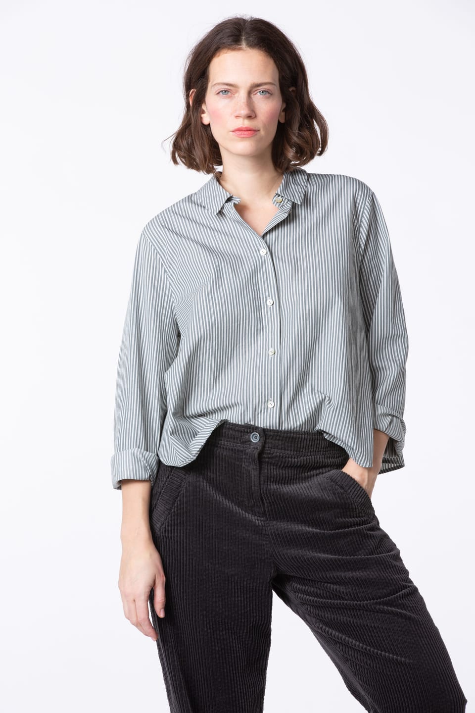 Blouse 403 - Pure cotton - 590JUNIPER - 60240710020