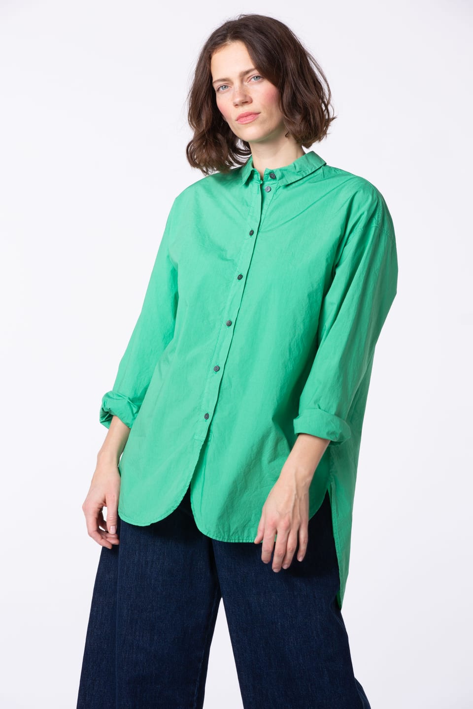 Blouse 406 - Cotton poplin - 640PLANTS - 60240710024