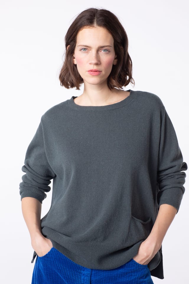 Pullover 426 - Wool viscose blend with cashmere - 590JUNIPER - 60240713020
