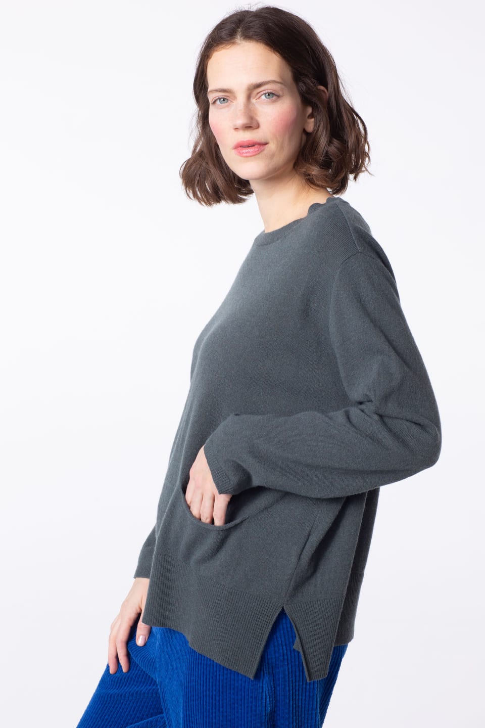 Pullover 426 - Wool viscose blend with cashmere - 590JUNIPER - 60240713020