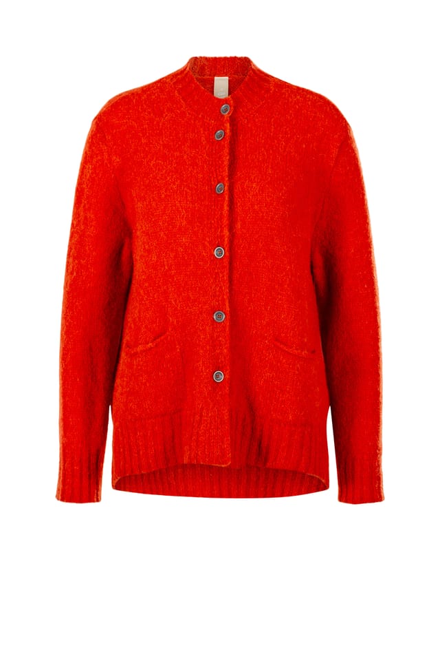 Jacket 402 - Bouclé virgin wool blend - 250ROOIBOS - 60240713023