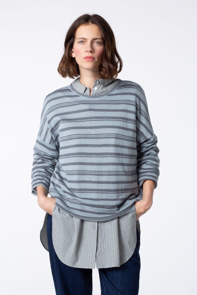Pullover 428 - Wool linen blend - 590JUNIPER - 60240713024