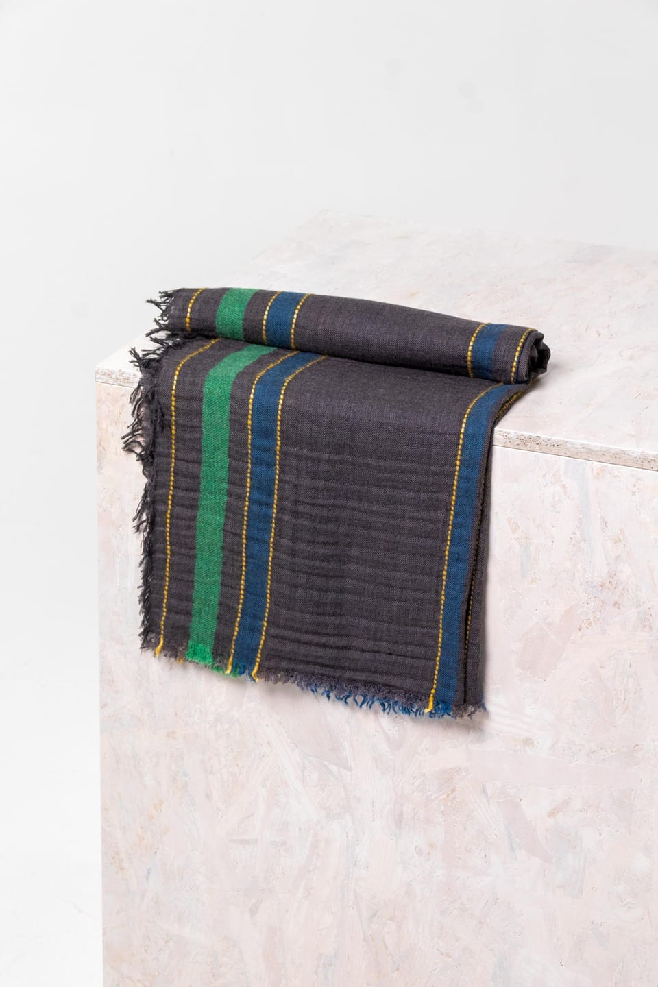 Scarf 418 - Virgin wool cotton blend - 890PAVEMENT - 60240714018