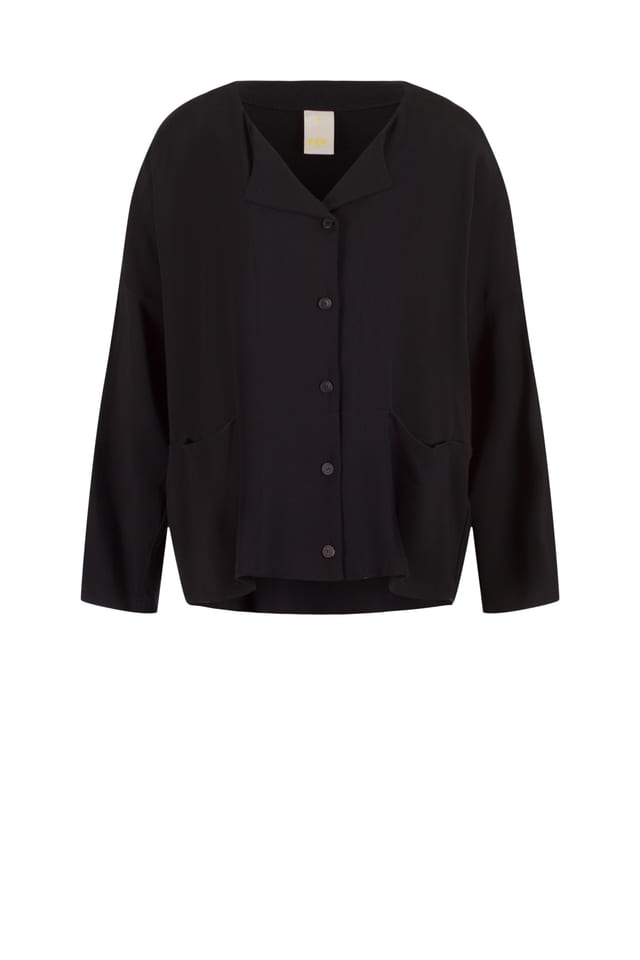 Jacke 423 - Viskose-Wollkrepp - 990BLACK - 60240910040