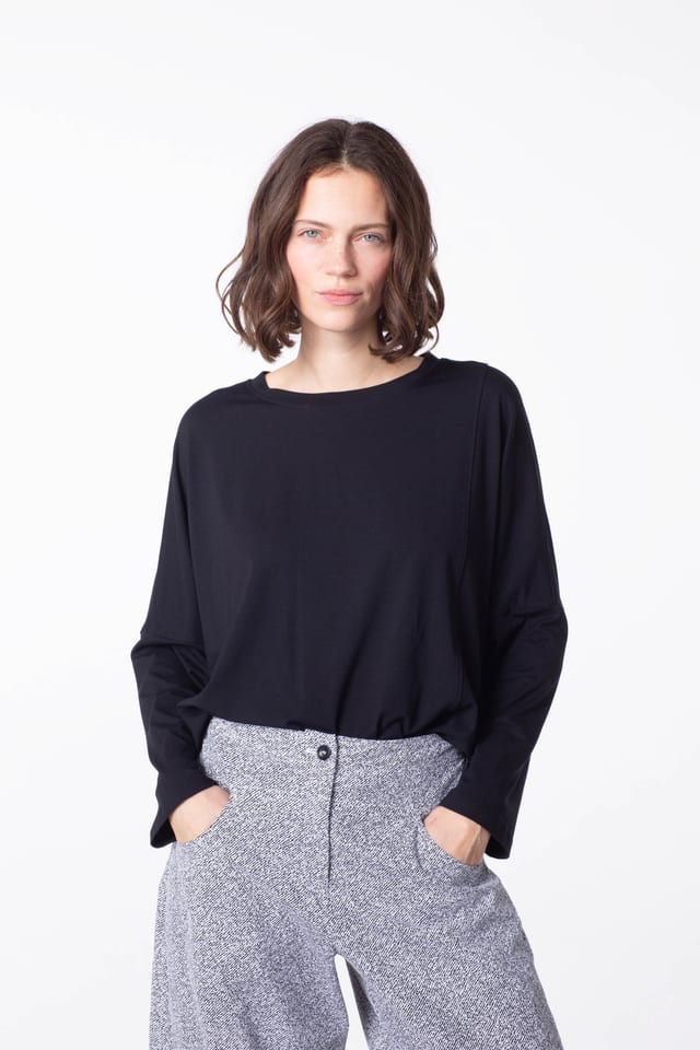Pullover 424 - Fine jersey - 990BLACK - 60240910046
