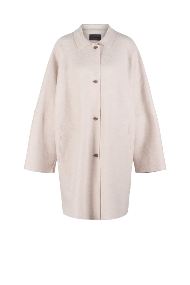 Outdoor jacket 502 - Premium OSKA boiled wool - 120ECRU - 10250710045